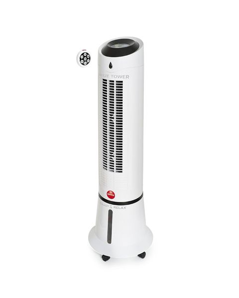 Macom Breeze Tower Ventilatore Raffrescatore evaporativo a torretta oscillante Telecomando incluso