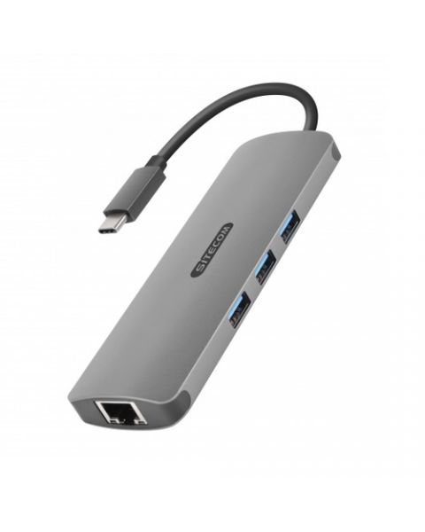 Sitecom CN-382 replicatore di porte e docking station per laptop Grigio