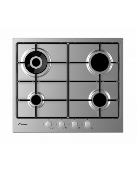 Candy Timeless CHW6BR4WX Acciaio inossidabile Da incasso Gas 4 Fornello(i)