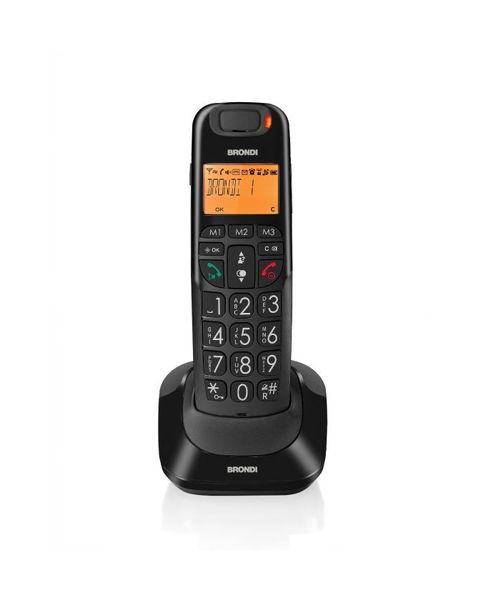 Brondi Bravo Bright Telefono DECT Identificatore di chiamata Nero