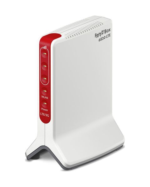 FRITZ!Box Box 6820 LTE International router wireless Gigabit Ethernet Banda singola (2.4 GHz) 4G Rosso, Bianco