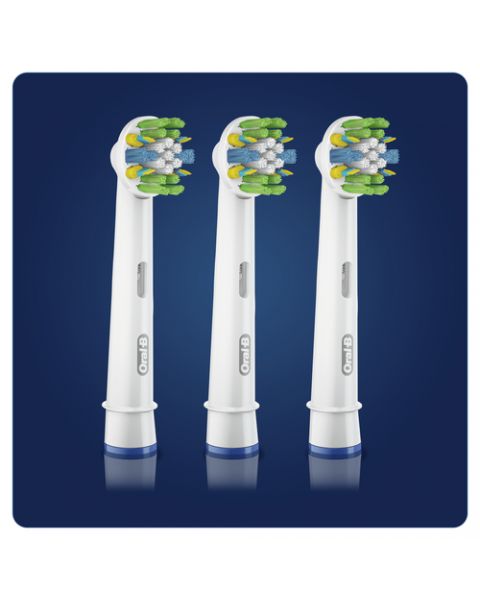 Oral-B FlossAction Testine Di Ricambio Con Tecnologia CleanMaximiser, Confezione da 3 Pezzi