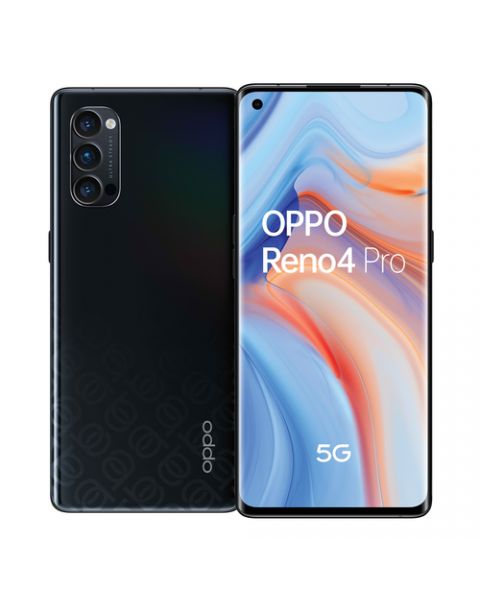 OPPO Reno Reno4 Pro Smartphone 5G, 172g, Display 6.5" FHD+ AMOLED, 3 Fotocamere 48MP, RAM 12GB + ROM 256GB non Espandibile, Batteria 4000mAh, Ricarica SuperVOOC, Dual Sim, [Versione Italiana],Space Black