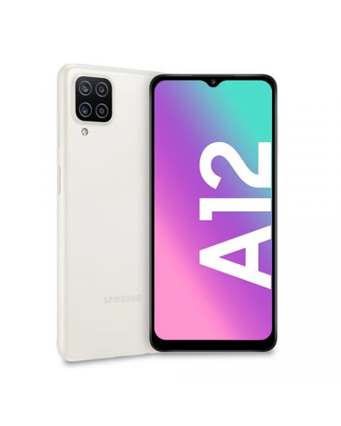 Samsung Galaxy A12 SM-A125FZWKEUE smartphone 16,5 cm (6.5") Doppia SIM Android 10.0 4G USB tipo-C 4 GB 128 GB 5000 mAh Bianco