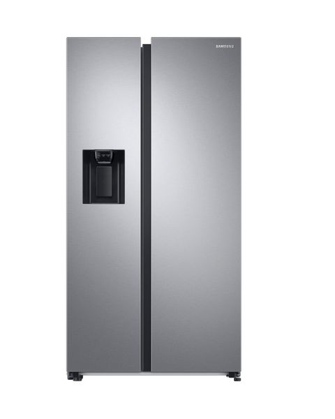 Samsung RS68A8842SL frigorifero Side by Side Serie 8000 Libera installazione con congelatore 634 L con dispenser con allaccio idrico Classe D, Inox